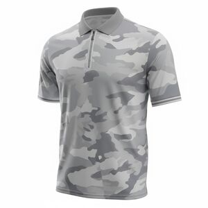 Bogner Men's Gray Camo Polo Shirt
